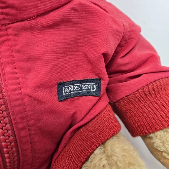 Lands' End-Gund Explorer Stuffed Bear 1997 Baron Von Oops Aviator Jacket Goggles - Picture 5 of 13